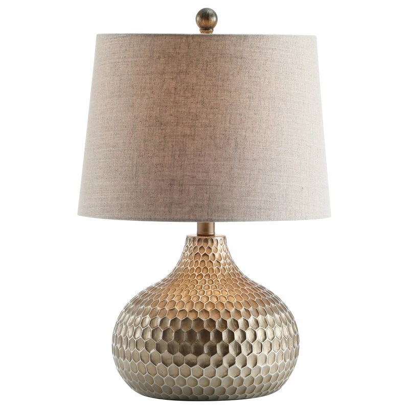 New ⭐ JONATHAN Y Bates Honeycomb LED Table Lamp, Antique Brown, 22" 😀 3 New ⭐ JONATHAN Y Bates Honeycomb LED Table Lamp, Antique Brown, 22" 😀