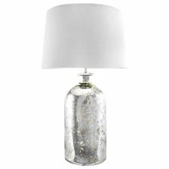 Best deal ๐ฏ NuLOOM Mercury Glass Cotton Shade Silver Finish 3-Way Switch Table Lamp, 28" ๐