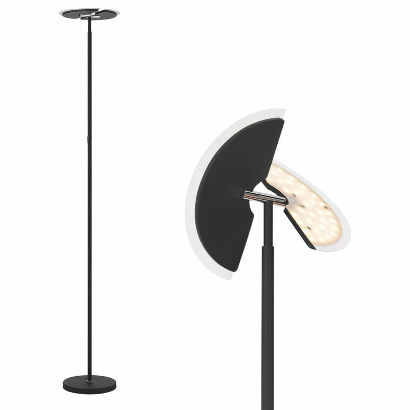 Budget 🔥 Starry Sky Trading Inc LED Floor Lamp Dimmable Uplight Tall Standing Torchiere Lamp Black Finish 😀 3 Budget 🔥 Starry Sky Trading Inc LED Floor Lamp Dimmable Uplight Tall Standing Torchiere Lamp Black Finish 😀