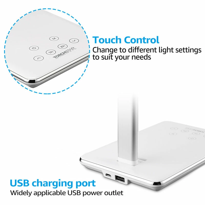 Brand new ๐ W86 Trading Co., LLC Dimmable LED Desk Lamp, 4 Lighting Modes, White ๐ 7 Brand new ๐ W86 Trading Co., LLC Dimmable LED Desk Lamp, 4 Lighting Modes, White ๐ - Image 5