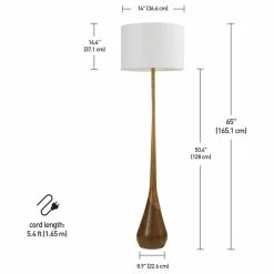 Top 10 😉 Globe Electric Novogratz X Globe Harrington 65" Faux Wood Floor Lamp With White Fabric Shade 🔥 -Lamps Sales Store c19126fa0d275671 0717 w800 h800 b1 p0