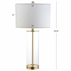 Cheapest 😉 JONATHAN Y Collins 29.25" Glass Table Lamp, Brass Gold 🔥 -Lamps Sales Store c4d11b7c0387bfba 1924 w800 h800 b1 p0