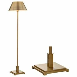 Best Pirce 🎉 JONATHAN Y Roxy 60" Metal Floor Lamp, Brass Gold ❤️