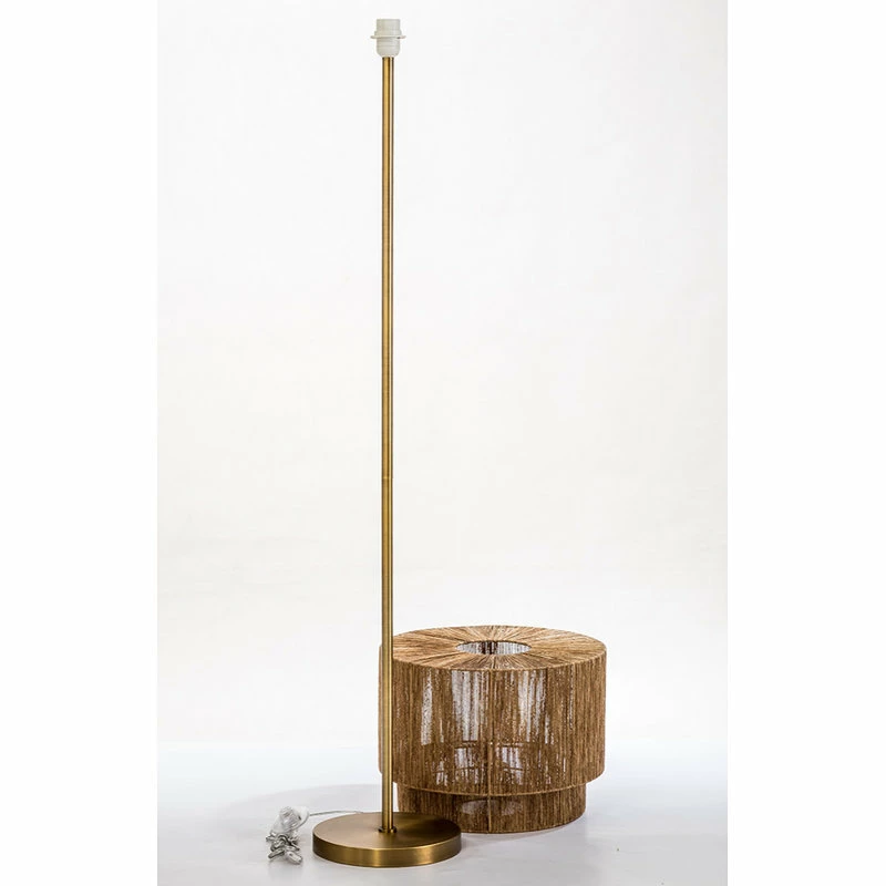 Outlet ๐ Vandue Corporation Modern Home Soho Jute Golden Brass Floor Lamp W/Natural Jute Rope Shade โญ 6 Outlet ๐ Vandue Corporation Modern Home Soho Jute Golden Brass Floor Lamp W/Natural Jute Rope Shade โญ - Image 4