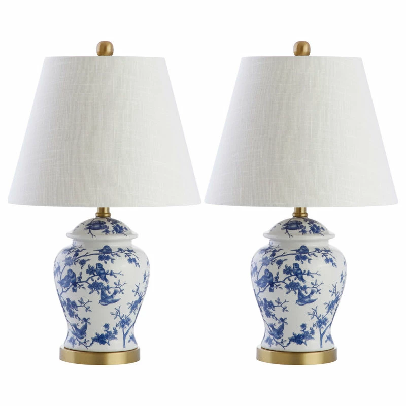 Best deal 🛒 JONATHAN Y Penelope 22" Chinoiserie Table Lamp, Blue And White, Set Of 2 🤩 7 Best deal 🛒 JONATHAN Y Penelope 22" Chinoiserie Table Lamp, Blue And White, Set Of 2 🤩 - Image 5
