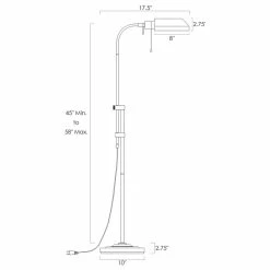 Top 10 😍 Kira Home Prescott 58" Adjustable Standing Pharmacy Floor Lamp, Includes 6W LED 🛒 -Lamps Sales Store d461ab090c13f042 8653 w800 h800 b1 p0