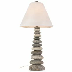 Flash Sale ❤️ Funky Rock Designs Coastal Cottage Lamp 🥰
