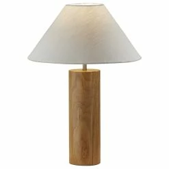 Brand new 😀 HomeRoots 18"x18"x25.5" Natural Wood Table Lamp 😉