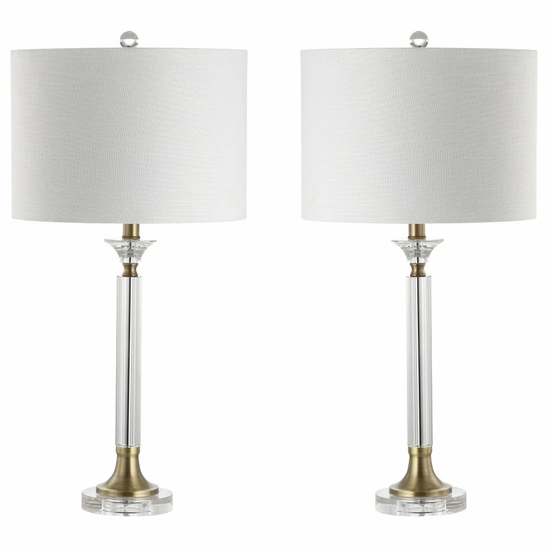 Cheapest ๐ JONATHAN Y Mark Crystal And Metal LED Table Lamp, Clear And Brass Gold, Set Of 2, 28" ๐ 7 Cheapest ๐ JONATHAN Y Mark Crystal And Metal LED Table Lamp, Clear And Brass Gold, Set Of 2, 28" ๐ - Image 5
