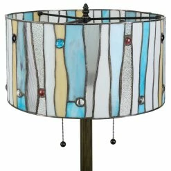 Brand new ⭐ Serena D'italia Contemporary Tiffany 2-Light Blue 58" Bronze Floor Lamp 🔥 -Lamps Sales Store dec1c44009a5ca72 7499 w800 h800 b1 p0