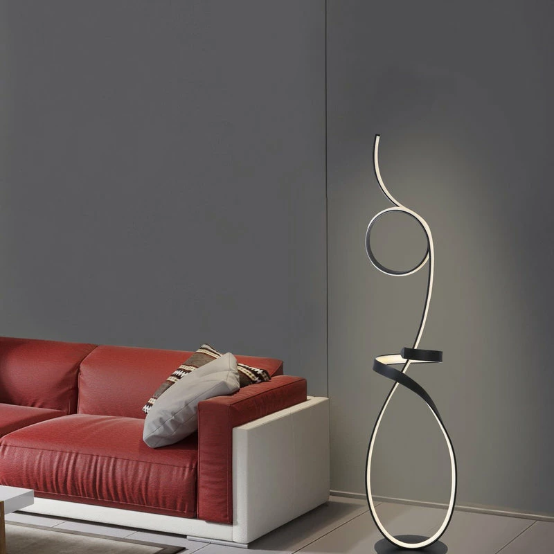 Hot Sale ⭐ Artiva Symphonie 68W Unique Modern Design LED Floor Lamp, Matte Black 😀 6 Hot Sale ⭐ Artiva Symphonie 68W Unique Modern Design LED Floor Lamp, Matte Black 😀 - Image 4