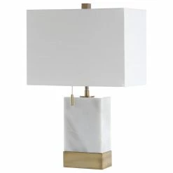 Outlet 🎉 Trevor 22.5" Marble Gold Modern Console LED Table Lamp, White By JONATHAN Y 😉 -Lamps Sales Store e43169800387c2a3 1840 w800 h800 b1 p0