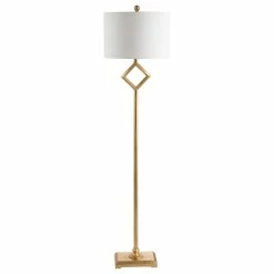 Best deal ✨ JONATHAN Y Juno Metal LED Floor Lamp, Gold Leaf, 62.5" 👍 -Lamps Sales Store e661925d0387c025 6002 w800 h800 b1 p0
