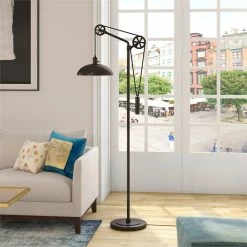 Budget 😍 Henn&Hart 25" Blackened Bronze Metal Floor Lamp 👍 -Lamps Sales Store e771d6420e1740d1 7954 w800 h800 b0 p0