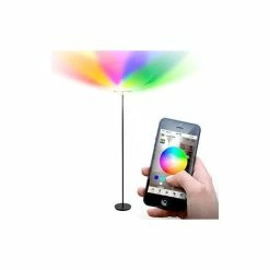 Deals 🥰 Brightech Sky Colors - Color Changing Torchiere LED Smart Floor Lamp - Black ⭐