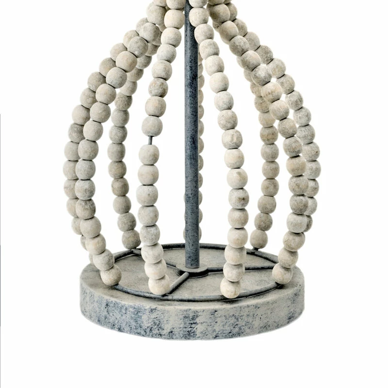 Wholesale ๐ NuLOOM 25" Rattan Beaded Frame Cloth Shade Light Gray Table Lamp ๐ 5 Wholesale ๐ NuLOOM 25" Rattan Beaded Frame Cloth Shade Light Gray Table Lamp ๐ - Image 3