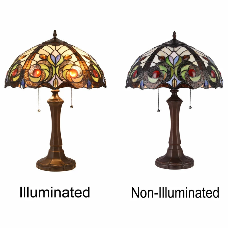 Brand new โ CHLOE Lighting, Inc. CHLOE Lighting Lennon Tiffany Dark Bronze 2-Light Victorian Table Lamp ๐ฅ 5 Brand new โ CHLOE Lighting, Inc. CHLOE Lighting Lennon Tiffany Dark Bronze 2-Light Victorian Table Lamp ๐ฅ - Image 3