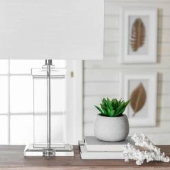 Budget 😍 NuLOOM 25" Helena Crystal Ionic Column Cotton Shade Clear Table Lamp 👏 -Lamps Sales Store efa1e2d80db9f8cc 8092 w800 h800 b0 p0