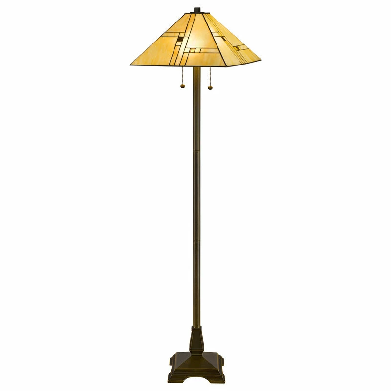 Flash Sale ๐ Serena D'italia Tiffany 2-Light White Mission Floor And Table Lamp Set ๐ 5 Flash Sale ๐ Serena D'italia Tiffany 2-Light White Mission Floor And Table Lamp Set ๐ - Image 4