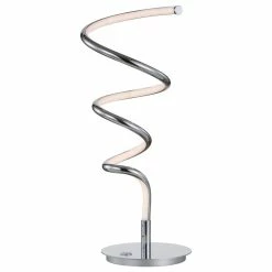 Top 10 ⌛ JONATHAN Y Scribble 19.75" Modern Dimmable Metal Integrated LED Table Lamp, Chrome ⌛