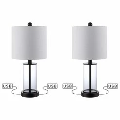 Best reviews of 💯 JONATHAN Y Abner Glass Modern Contemporary USB Charging LED Table Lamp, Oil Rubbed Bronze/Clear 🌟 -Lamps Sales Store f3911ce80f98712e 1429 w800 h800 b1 p0