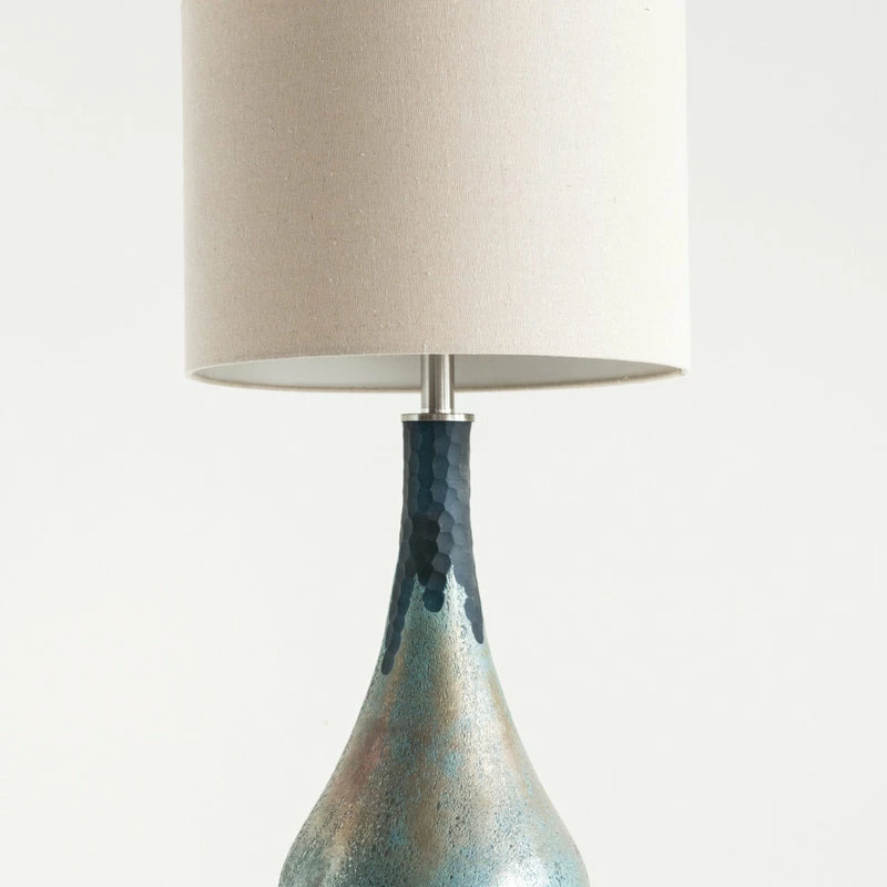 Outlet π₯° CREATIVE CO-OP Glass Table Lamp With Opal Finish And Linen Shade π 4 Outlet π₯° CREATIVE CO-OP Glass Table Lamp With Opal Finish And Linen Shade π - Image 2
