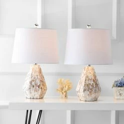 Buy 🔔 JONATHAN Y Isabella 21" Seashell Table Lamp, Natural Ivory, Set Of 2 ✨ 12 Buy 🔔 JONATHAN Y Isabella 21" Seashell Table Lamp, Natural Ivory, Set Of 2 ✨ -Lamps Sales Store f6c1d2970387c009 1239 w800 h800 b0 p0