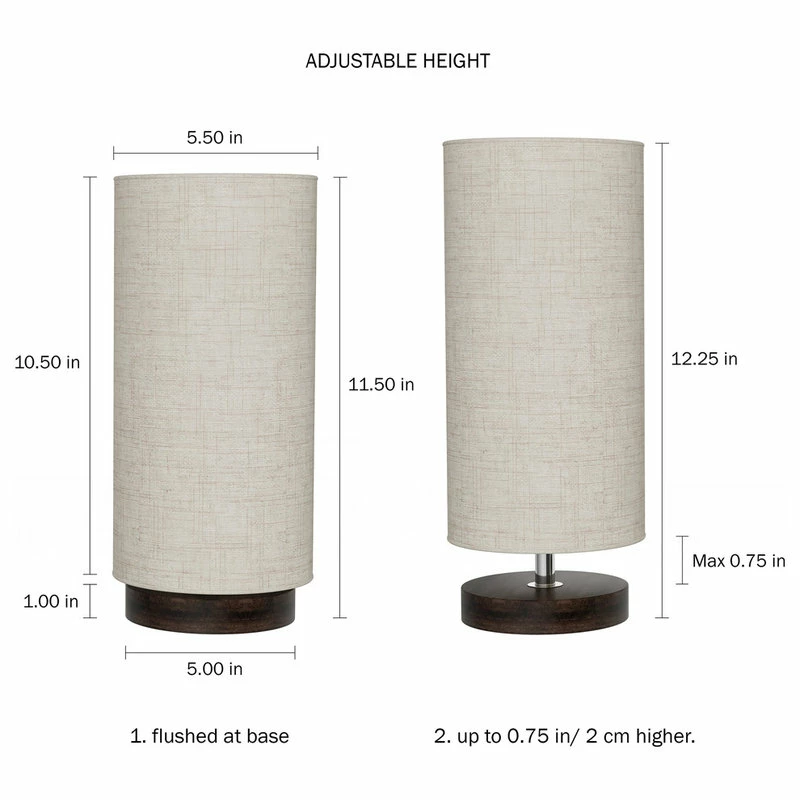Hot Sale ๐ฅ Lavish Home Cylinder Lamp With Adjustable Wood Base ๐คฉ 5 Hot Sale ๐ฅ Lavish Home Cylinder Lamp With Adjustable Wood Base ๐คฉ - Image 3