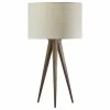 Best deal 🔥 HomeRoots 13.75"x9.5"x26.25" Walnut Metal Table Lamp 😀