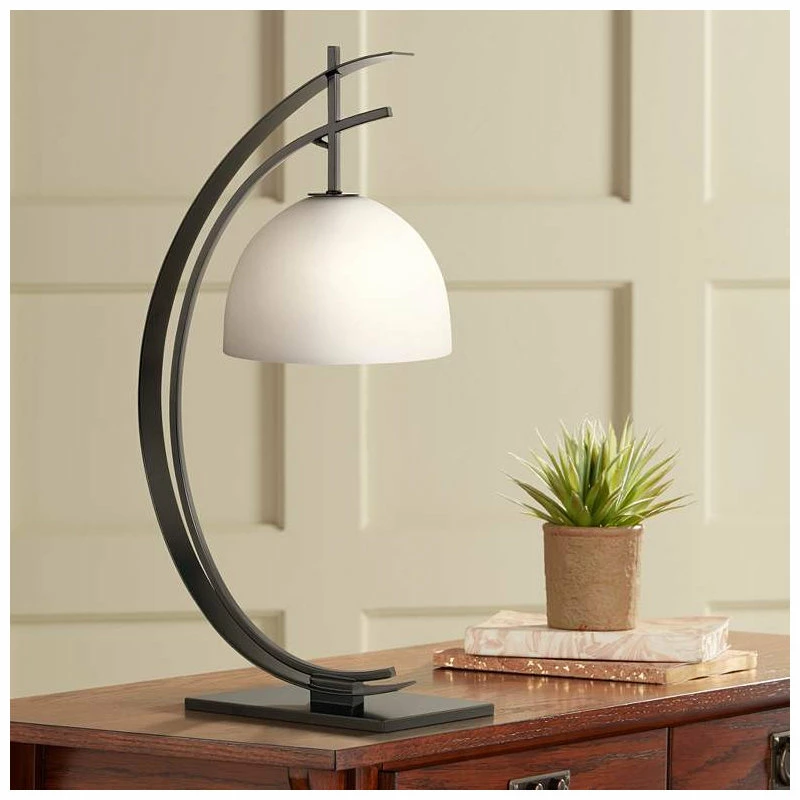 Outlet 😉 Pacific Coast Lighting Orbit Metal Crescent Table Lamp, Black 🎁 5 Outlet 😉 Pacific Coast Lighting Orbit Metal Crescent Table Lamp, Black 🎁 - Image 3