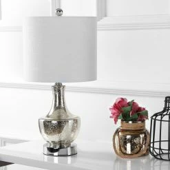 Buy 🤩 JONATHAN Y Colette 20" Mini Glass Table Lamp, Silver, Single 💯 -Lamps Sales Store fd517f750387bcf1 0386 w800 h800 b0 p0