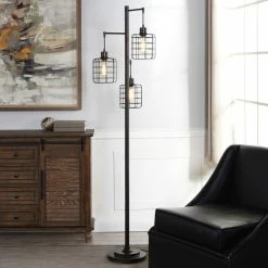 Brand new 🛒 StyleCraft 3-Light Comntemporary Black Steel Floor Lamp 😉 -Lamps Sales Store fd91f99e0cc716ac 9070 w800 h800 b0 p0