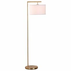 New 🛒 Brightech Shop Brightech Montage Modern - Floor Lamp For Living Room Lighting, Antique Brass 🤩