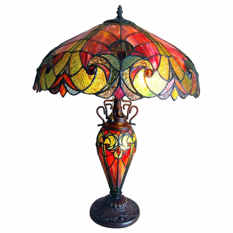 Outlet 😉 CHLOE Lighting, Inc. Liaison 3-Light Victorian Double Lit Table Lamp 👏 3 Outlet 😉 CHLOE Lighting, Inc. Liaison 3-Light Victorian Double Lit Table Lamp 👏