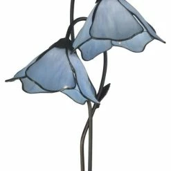 Best Pirce 😀 Dale Tiffany Poelking 2-Light Blue Lily Table Lamp 💯