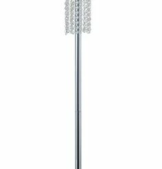 Flash Sale 🎁 Artiva Adelyn 63" Square Modern Chrome And Black Crystal Floor Lamp ✔️