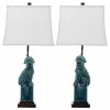 Best Sale ❤️ Safavieh Foo 28.5" High 🦮 Dog Table Lamps, Set Of 2, Blue 🔥 -Lamps Sales Store home design 116