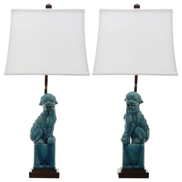 Best Sale โค๏ธ Safavieh Foo 28.5" High ๐ฆฎ Dog Table Lamps, Set Of 2, Blue ๐ฅ 3 Best Sale โค๏ธ Safavieh Foo 28.5" High ๐ฆฎ Dog Table Lamps, Set Of 2, Blue ๐ฅ