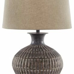 Cheapest 🔥 Ashley Furniture Industries Ashley Furniture Magan Metal Table Lamp In Antique Bronze 🔔