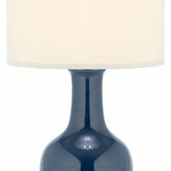 Cheapest ⭐ Safavieh White Ceramic Paris Lamp, Navy 🤩
