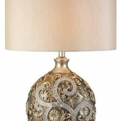 Best deal ✔️ OK Lighting Silver Vine Table Lamp 🔔