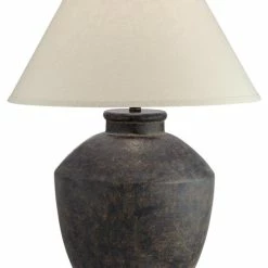 Flash Sale 🎁 Pacific Coast Lighting Resin Table Lamp With Black Terracota Finish 64V99 😀