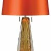 Best deal ⭐ Bailey Street Home Amber 2 Light Standard Table Lamp Made Of Crystal And Glass And Metal A Orange 🤩 -Lamps Sales Store home design 37