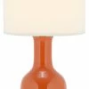 New 😍 Safavieh White Ceramic Paris Lamp, Orange 💯 -Lamps Sales Store home design 38