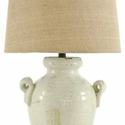 Best deal 👏 Ashley Furniture Industries Ashley Furniture Emelda Ceramic Table Lamp In Cream 🎉
