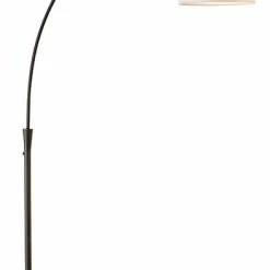 Cheapest 😍 HOMEGLAM Elan Arch Floor Lamp, Dark Bronze/White 🎉