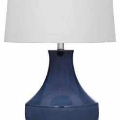 Best Sale 💯 BASSETT MIRROR CO. Bassett Mirror Kinney Table Lamp In Blue Finish L3285TEC 🤩