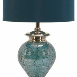 Best Pirce ⭐ Urban Designs, Casa Cortes Handcrafted Metal Mosaic Blue Table Lamp 😀