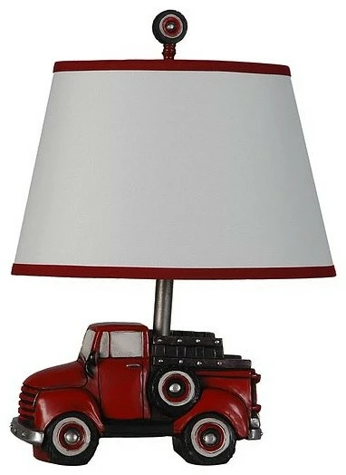 Wholesale ๐ Lamps Per Se Truck Table Lamp With Shade, Antique Red ๐ 3 Wholesale ๐ Lamps Per Se Truck Table Lamp With Shade, Antique Red ๐