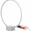 Cheap 🎉 Brightech Circle - LED Modern Bedroom Nightstand Lamp - Super Bright, Silver 🧨 -Lamps Sales Store home design 73